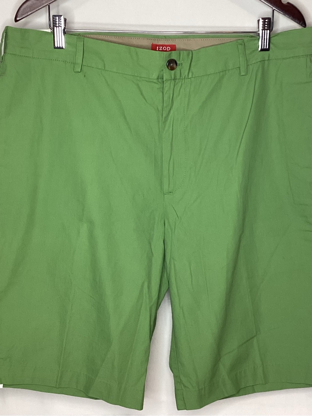 NWT Izod Men's Green Flat Front Shorts